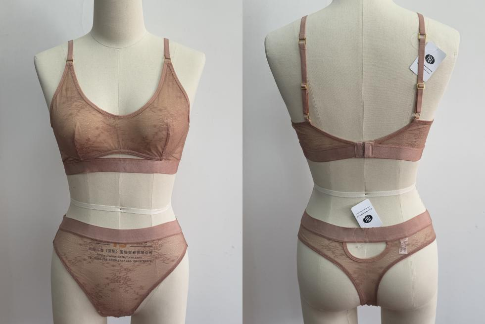 Mesh Lace Triangle Set