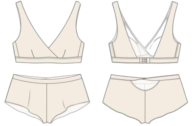 Minimalist V-Neck Set Design