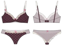 Polka Dot Lace Set Design