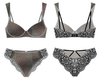 Leopard Lace Plunge Set Design